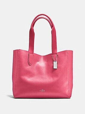 Like New Coach Derby Pink Leather Tote Shoulder Bag Purse